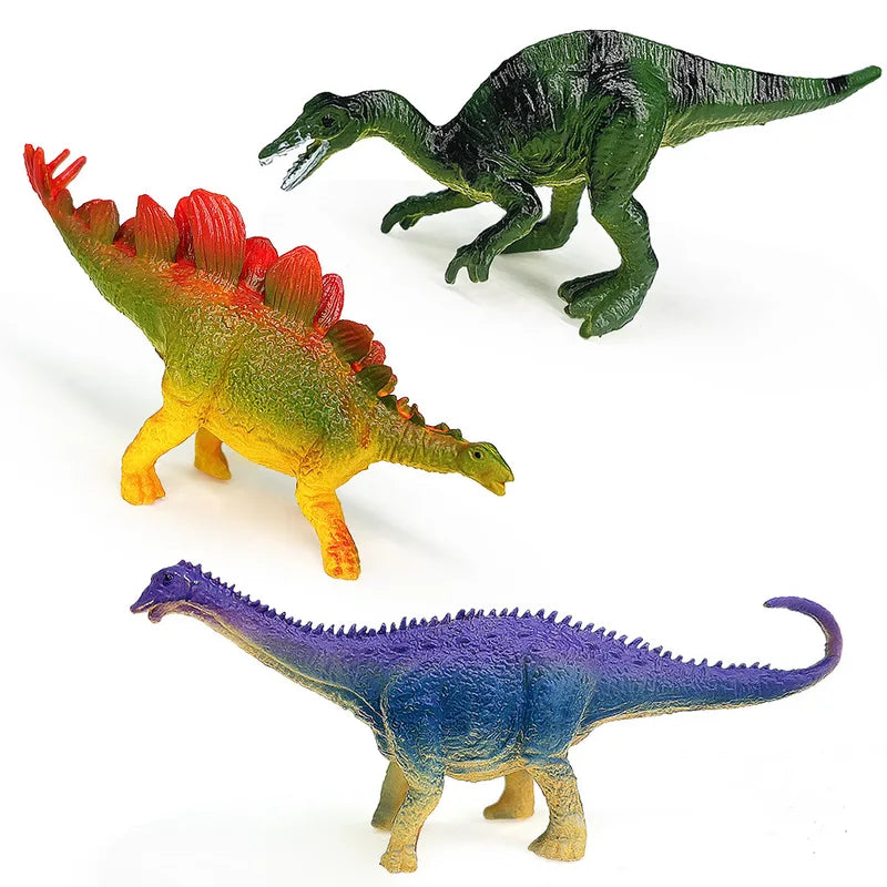 12-Piece Dinosaur Toy Set - Realistic Plastic Models for Kids, Educational & Play
