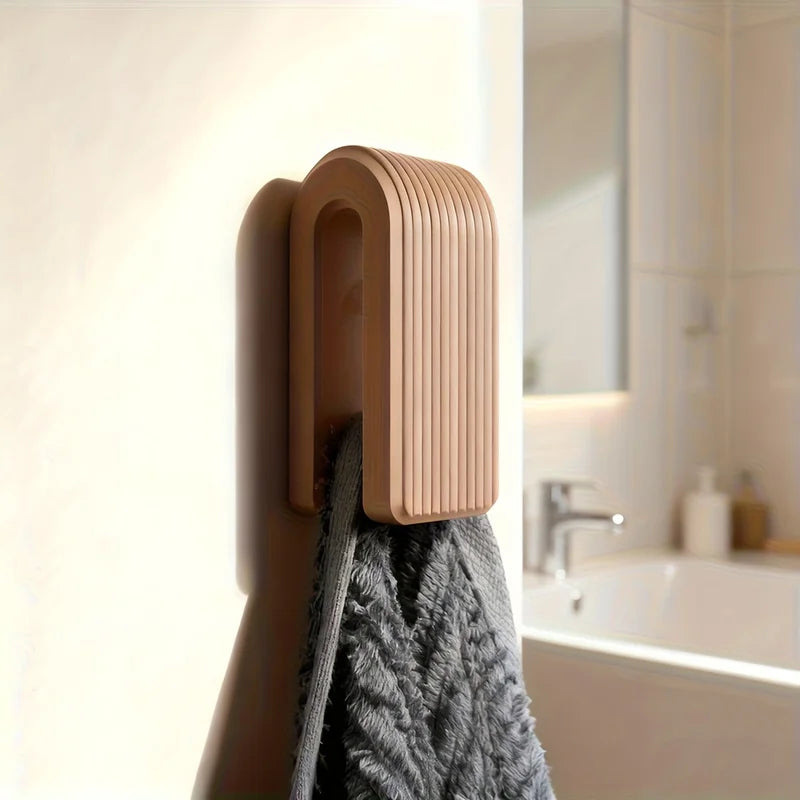 Auto-Locking Towel Hanger Wall Mount Rack Gravity Bathroom Organizer
