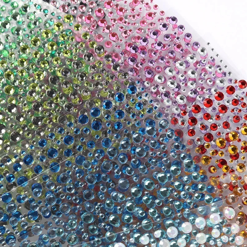 Children's Rhinestone Face Stickers for DIY Makeup and Party Decor