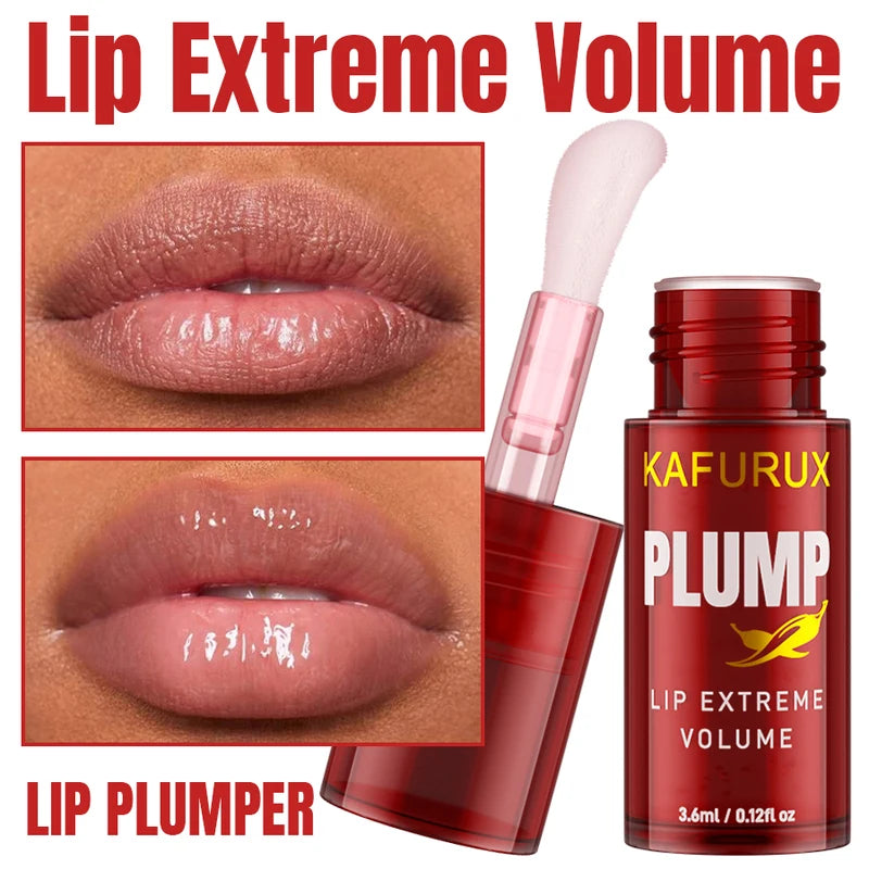 Lip Plumper Oil - Long Lasting Moisturizing Lip Gloss Serum for Women