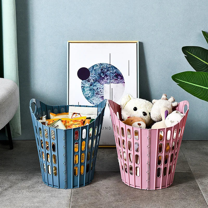 Foldable Wall-Mount Laundry Basket for Bedroom & Bathroom Storage