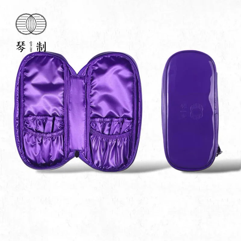 Professional Makeup Brush Case Pouch Holder - Portable PU Leather Cosmetic Bag