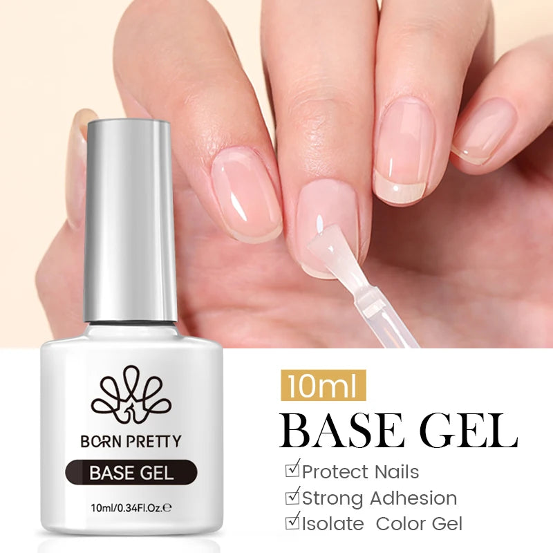 10ml Matte Top Coat Nail Gel - No Wipe Base & Top Coat for Long-Lasting Manicure