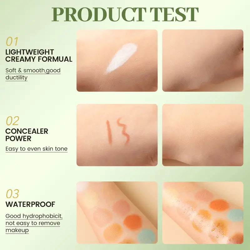 12-Color Concealer Foundation Cream Set for Acne Marks Dark Circles Full Coverage Makeup