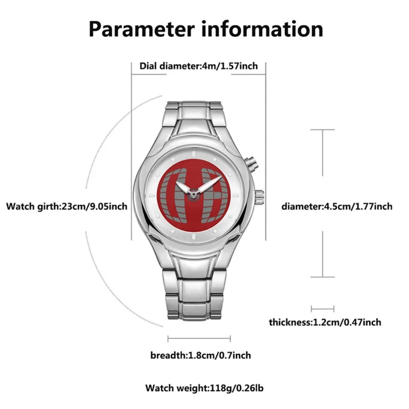 Digital Men’s Watch with Dual Display Waterproof Quartz Wristwatch - Multiple Colors