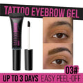 Waterproof Semi-Permanent Eyebrow Gel - Long Lasting Tint & Peel Off Makeup