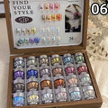 Nail Art Set with 24 Colors Moonlight Mirror Powder Glitter Kit - All Occasions