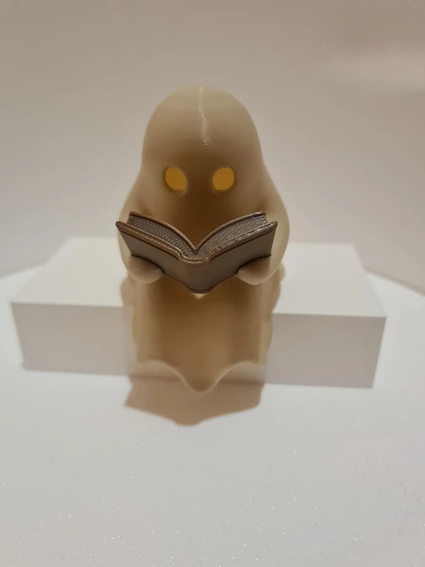 Cute Ghost Shelf Decor with Flickering Light for Halloween Party Favors