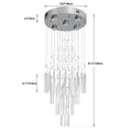 Crystal Ceiling Chandelier for Living Room Bedroom Pendant Light Fixture Modern Home Decor