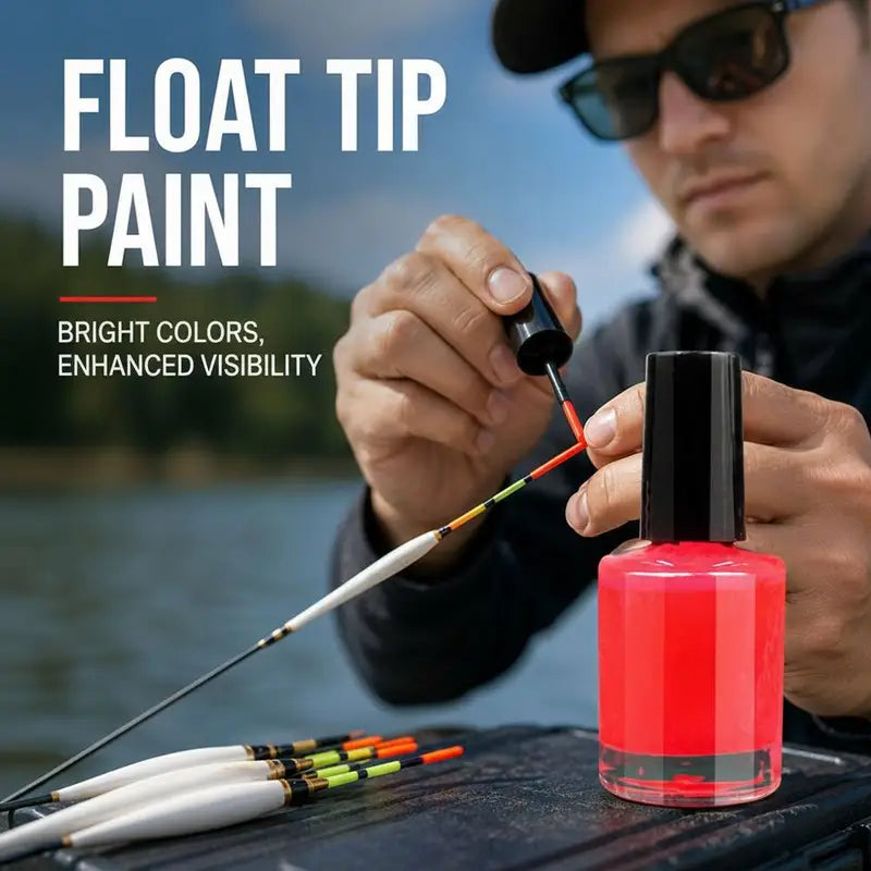 Fluorescent Fishing Float Tip Paint - Waterproof & Fast-Drying for DIY Buoy Repair