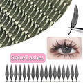 Anime Spire Eyelash Extension Fans - Feather-Shaped Premade C/D Curl Lashes