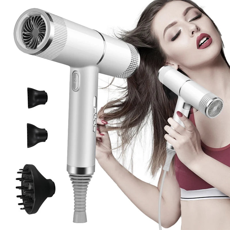 Professional Infrared Ionic Hair Dryer with Cold/Warm Wind & Multiple Gears