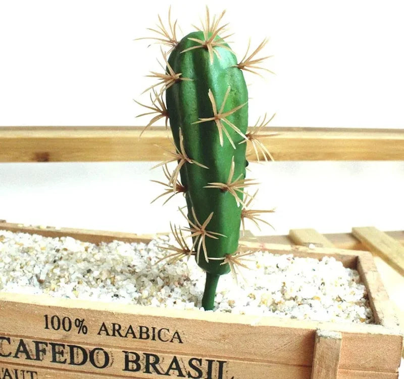 6pcs Fake Cactus Decor Succulent Plants Indoor Home Faux Plants