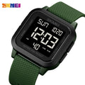 Men's Digital Waterproof Military Sport Watch with LED Display - Shock Resistant, 5 Bar Water Resistance