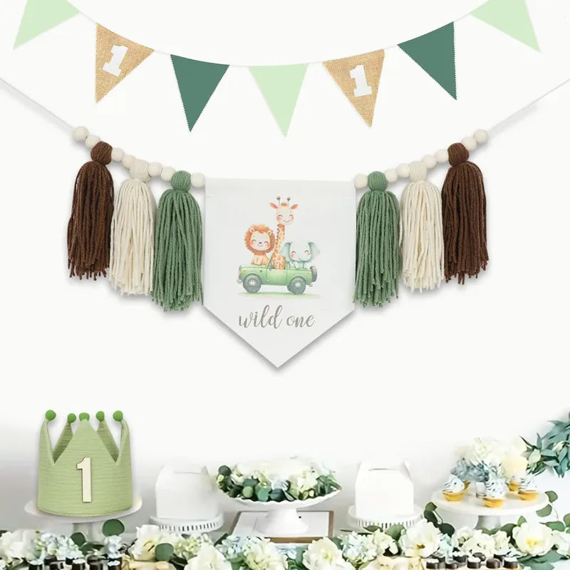 First Birthday Party Decorations Wall Backdrop for Kids Nursery Baby Room