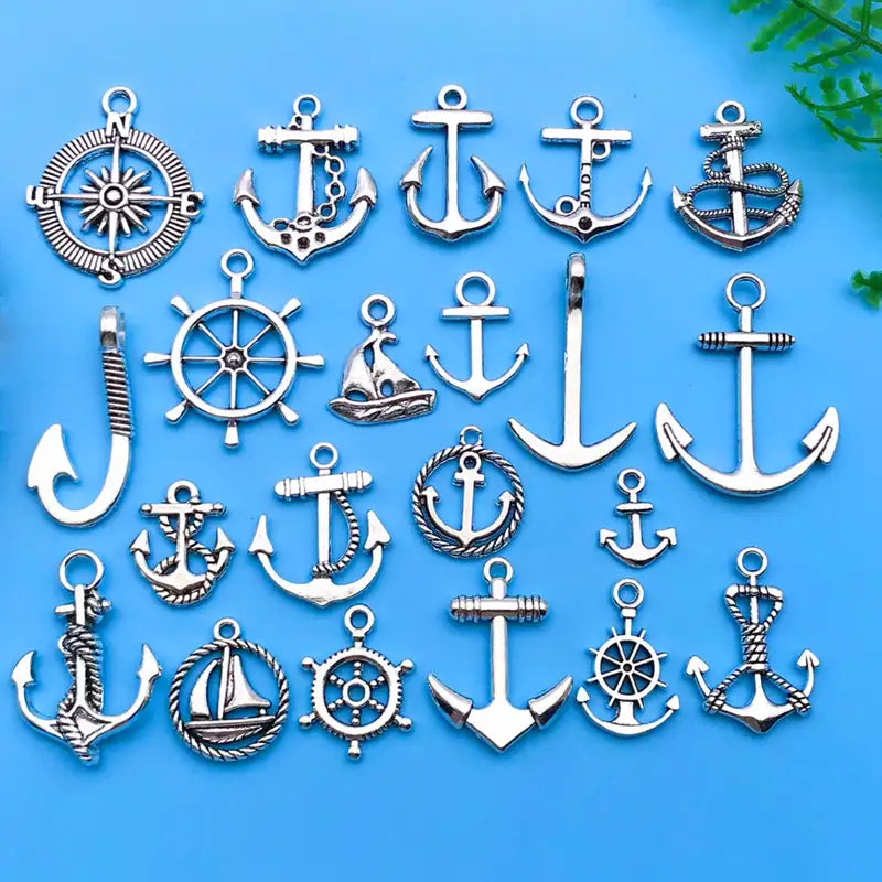 20pcs Zinc Alloy Anchor Charms for DIY Jewelry Necklace Bracelet Earring Making