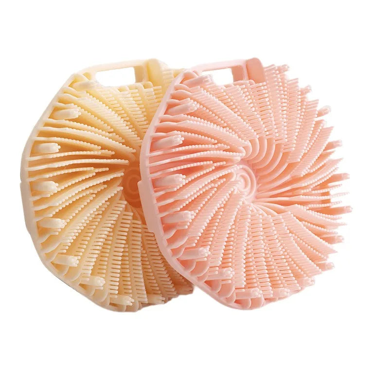 Silicone Bath Brush Exfoliating Massage Back Scrubber Body Wash Tool