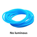 10pcs Silicone Wristbands Hair Ties Punk Rock Rubber Bands Elastic Hair Accessories