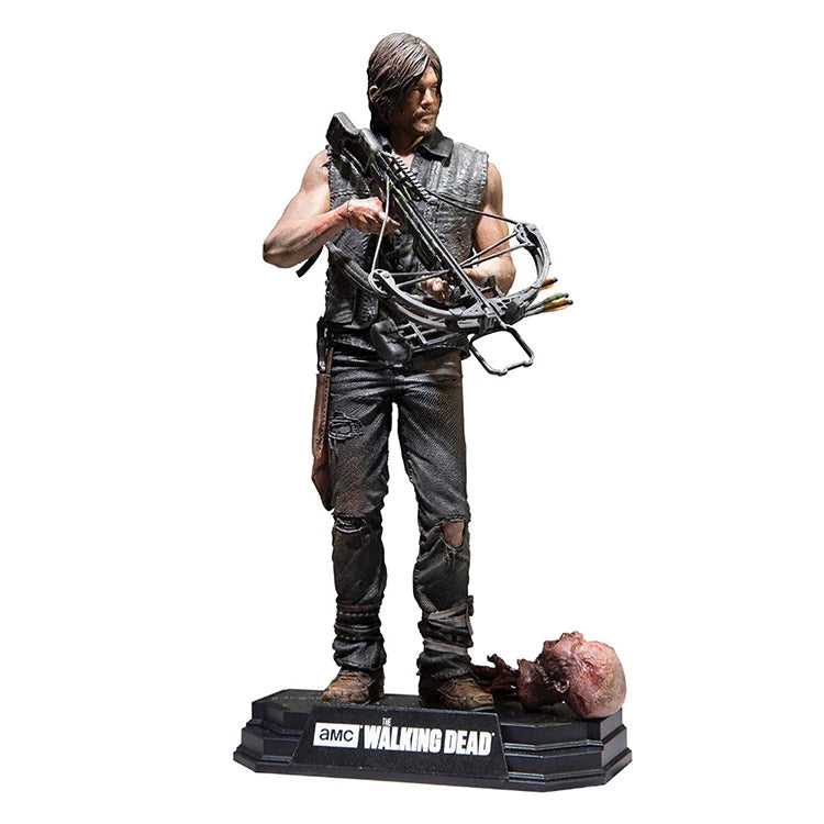 Walking Dead Action Figures Set - Rick, Daryl, Negan PVC Collectible Toys