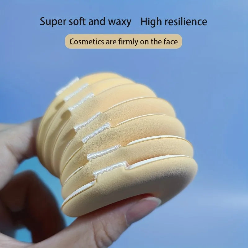 7PCS Reusable Makeup Puff Set for BB Cream, Loose Powder, and Travel
