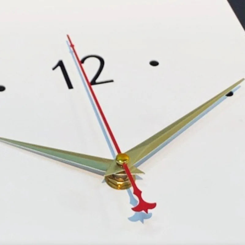 Double-Sided Modern Wall Clock with Pendulum Noiseless Nordic Home Decor