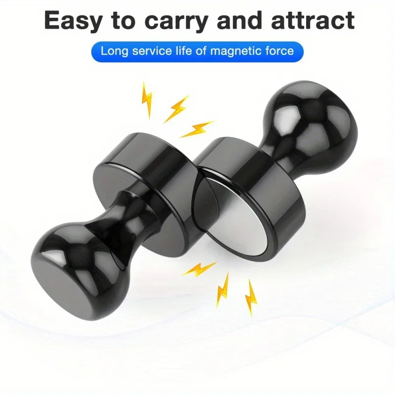 Magnetic Push Pins for Refrigerator & Whiteboard - Strong Neodymium Office & Kitchen Magnets
