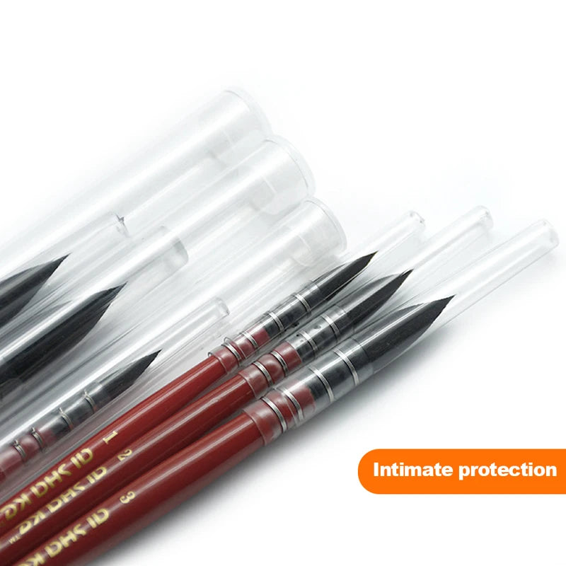 Professional Watercolor Paint Brush Set - Wooden Handles for Artists