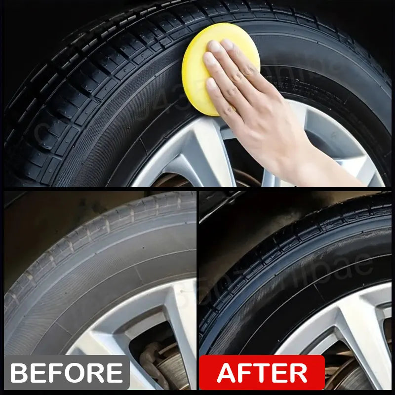 Car Tire Coating Wax 30g Tire Shine Paste Rubber Protection & Anti-Aging