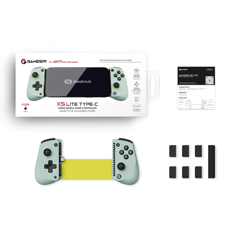 Mobile Gaming Controller for Android & iPhone - Lightweight, Customizable, Pass-Through Charging
