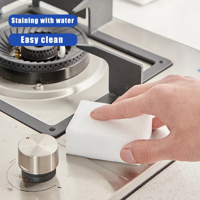 Melamine Cleaning Sponges Set - Multi-Color, 10x6x2cm, for Kitchen & Bathroom