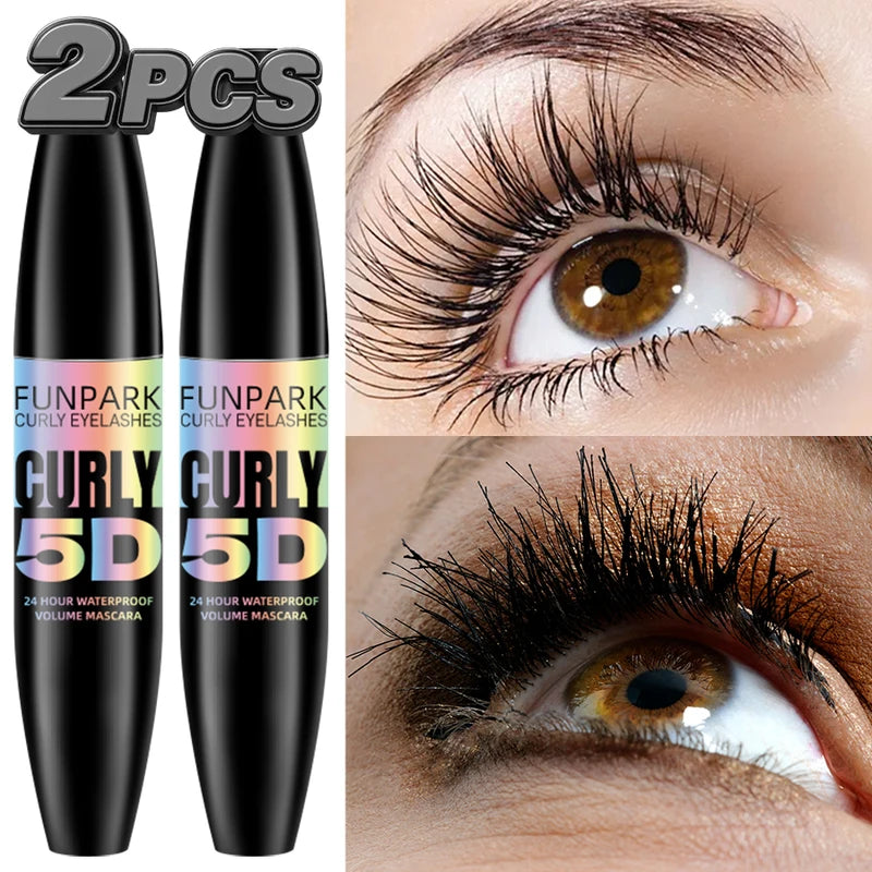 Waterproof 5D Eyelash Mascara - Long Lasting Curl & Volume for Women
