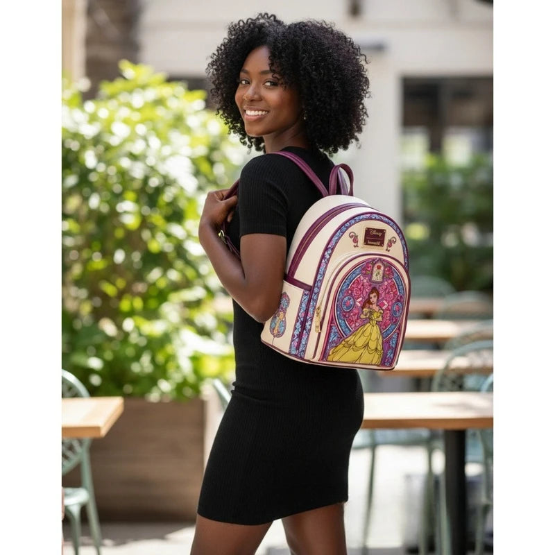Belle Stained Glass Mini Backpack - Beauty and the Beast Character