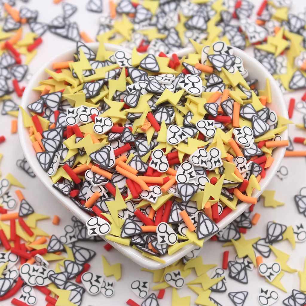 Polymer Clay Sprinkles for DIY Crafts - Mixed Colors, 100g Lot