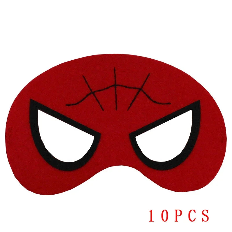 10 Pcs Halloween Superhero Masks Costume Set for Parties Cosplay & Gifts