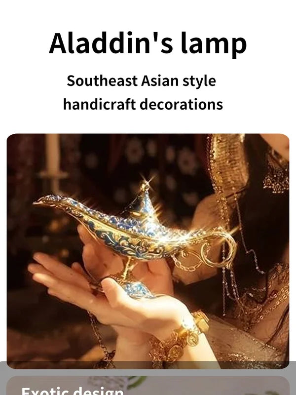 Aladdin Lamp Desktop Ornament - Holiday Gift, Multiple Colors