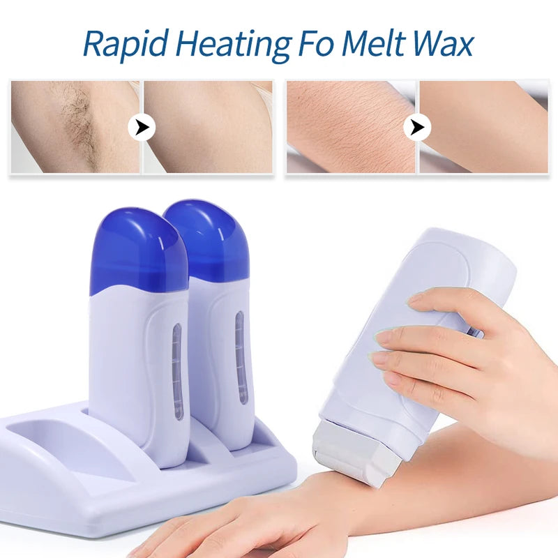 Portable Electric Waxing Warmer for Hair Removal - Home & Salon Use