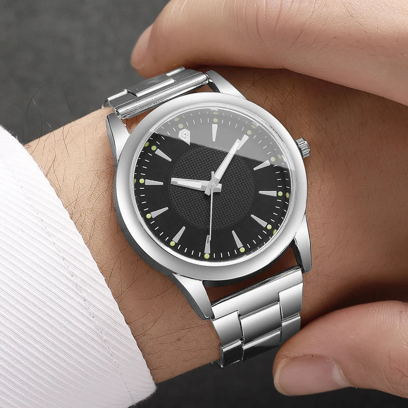 2PCS Men's and Women's Fashion Analog Quartz Watches - Business Casual