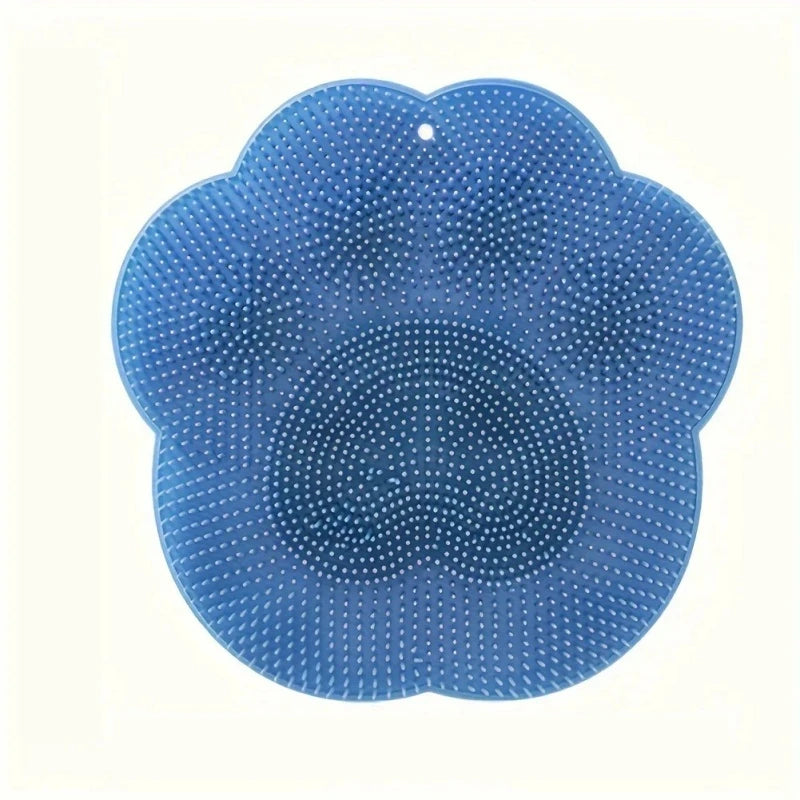 Non Slip Suction Cup Foot Scrub Mat for Bathroom Massage & Dead Skin Removal