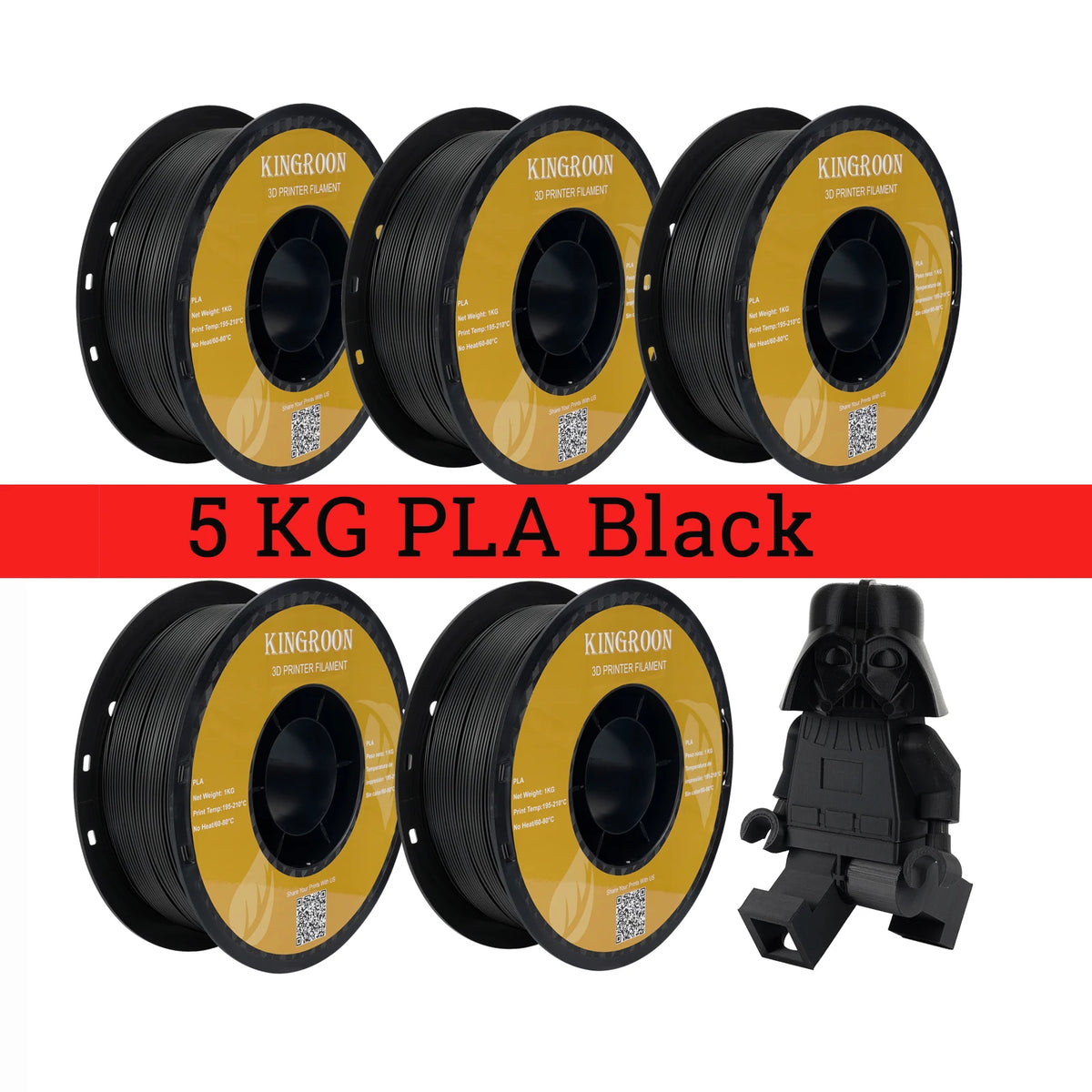 Multicolor 5kg PLA TPU PETG 3D Printer Filament Spool for FDM Printing