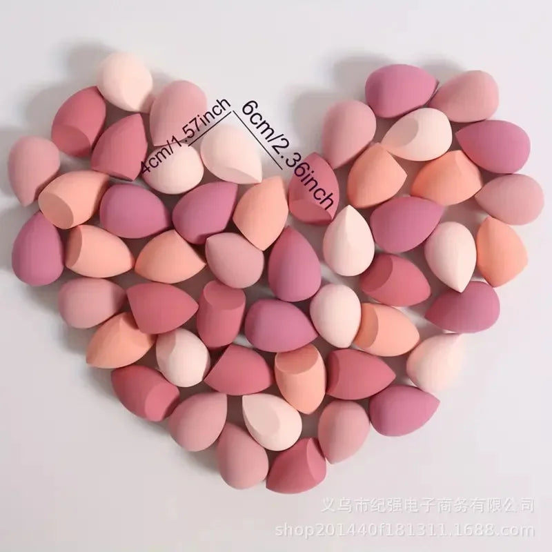 Makeup Sponge Set 4/7/18 Pieces for Liquid Powder BB Cream Application - Dual-Use Egg Makeup Tools