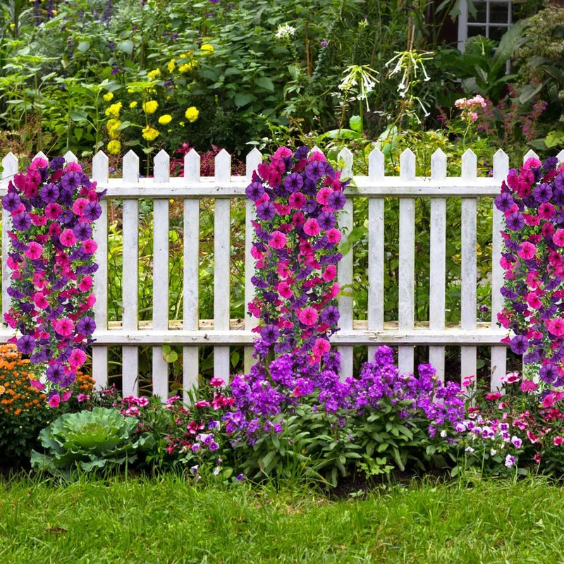 Artificial Flower Vine Morning Glory for Wedding Home Garden Decor - 75cm