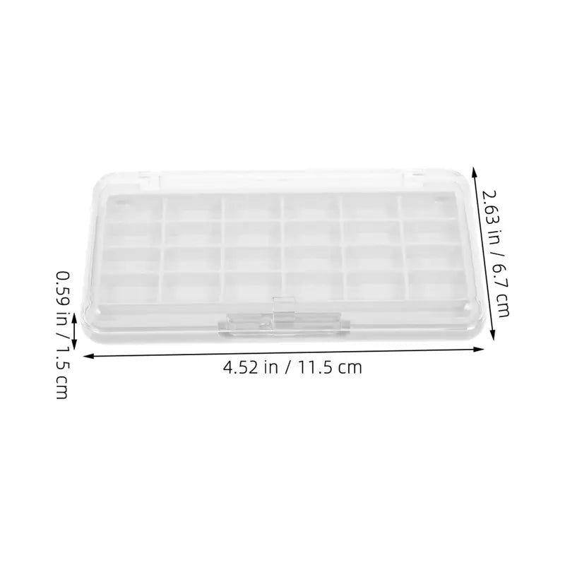 Refillable Eyeshadow Palette Organizer 24-Grid Makeup Storage Case - Travel Friendly