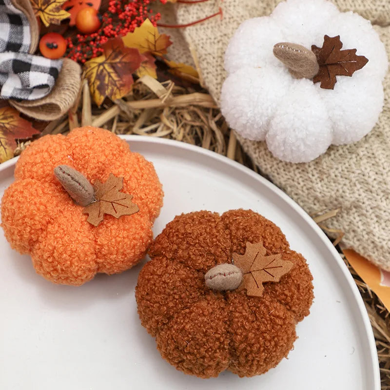 Halloween Pumpkin Ornament - Simulation Home Decor for Holiday Festivities
