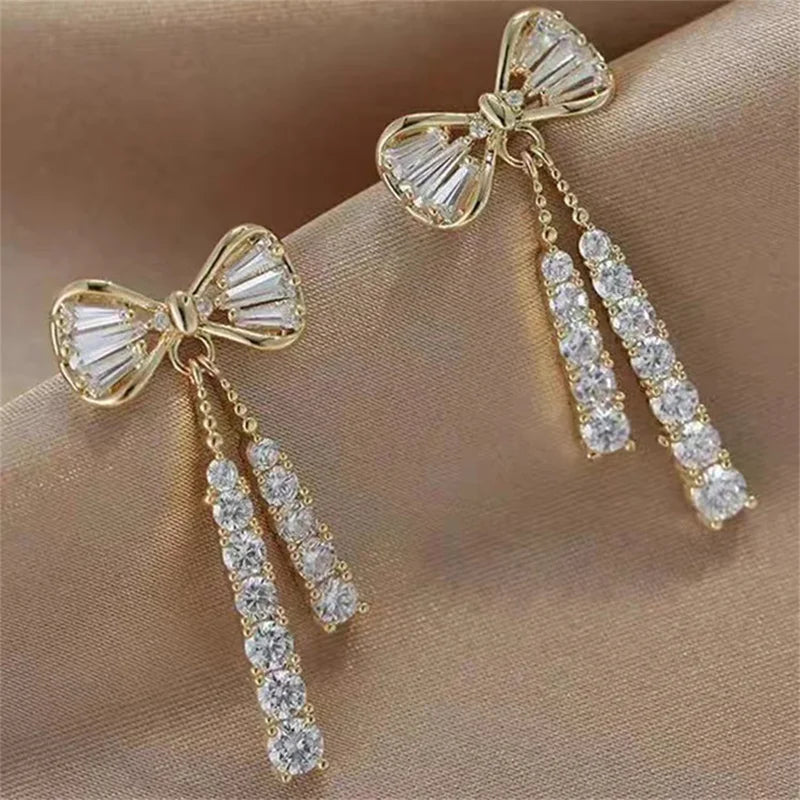 Trendy Crystal Zircon Earrings for Women - Party Jewelry & Gift