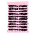 Extra Volume & Length Natural Effect Eyelash Cluster Extensions - Reusable DIY 12 Rows