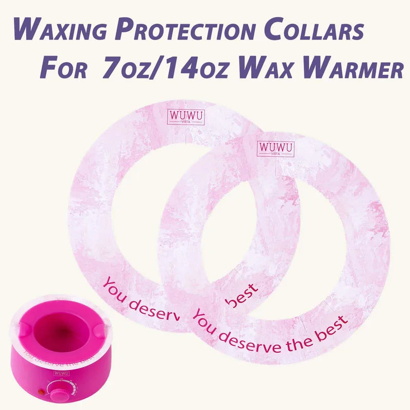 Waxing Protection Collars 10pcs Pack for 7oz & 14oz Wax Warmers - Professional & Home Use