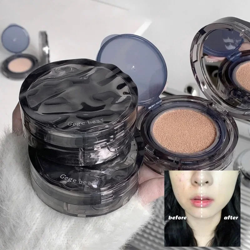Moisturizing & Oil-Control Air Cushion Foundation with Mirror - Summer Korean Makeup