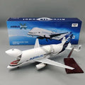 Diecast Resin Aircraft Model - Airbus A330 Beluga Airplane with Open Cargo Bay, 42cm/20cm Scale, Base Display, Multi-Color