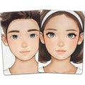 2pcs Reusable Face Painting Practice Boards A4 - Colorful Makeup Templates