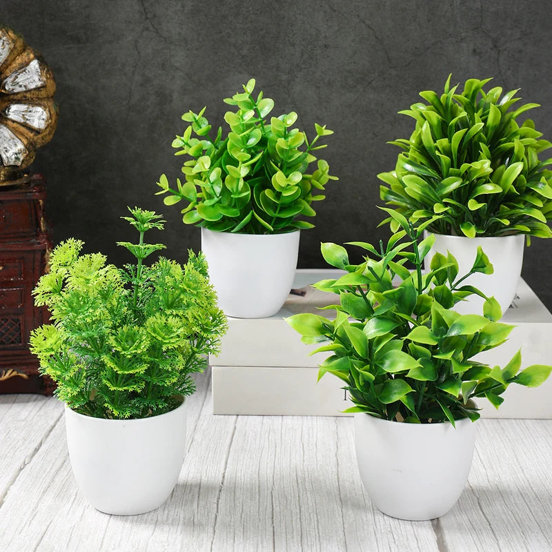 Artificial Potted Plants for Party Decorations - Happy Birthday, Wedding, Baby Shower